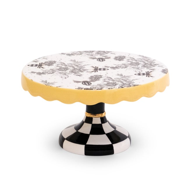 Bee Toile Small Pedestal Platter image number 0