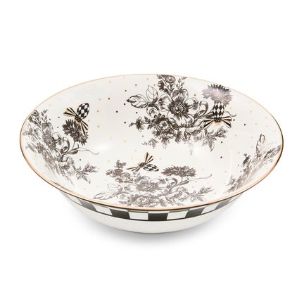 Bee Toile Serving Bowl
