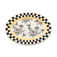 Bee Toile Oval Platter