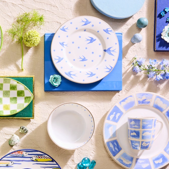 Cloud Watching Salad Plate image number 4