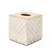 Mocha Check Glass Boutique Tissue