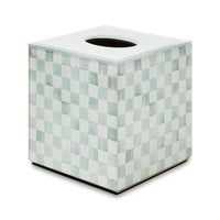 Sterling Check Glass Boutique Tissue Cover
