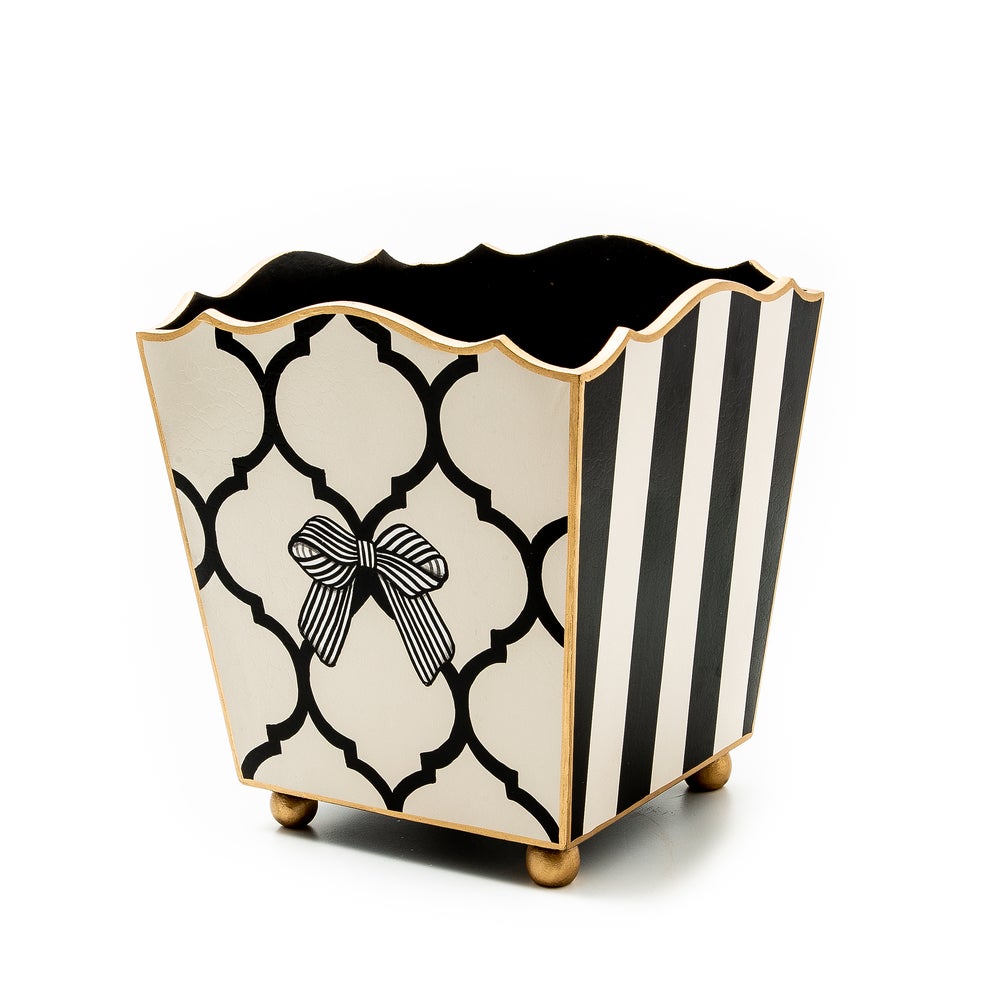 Pretty as a Bow Waste Bin mackenzie-childs Panama imagen 1