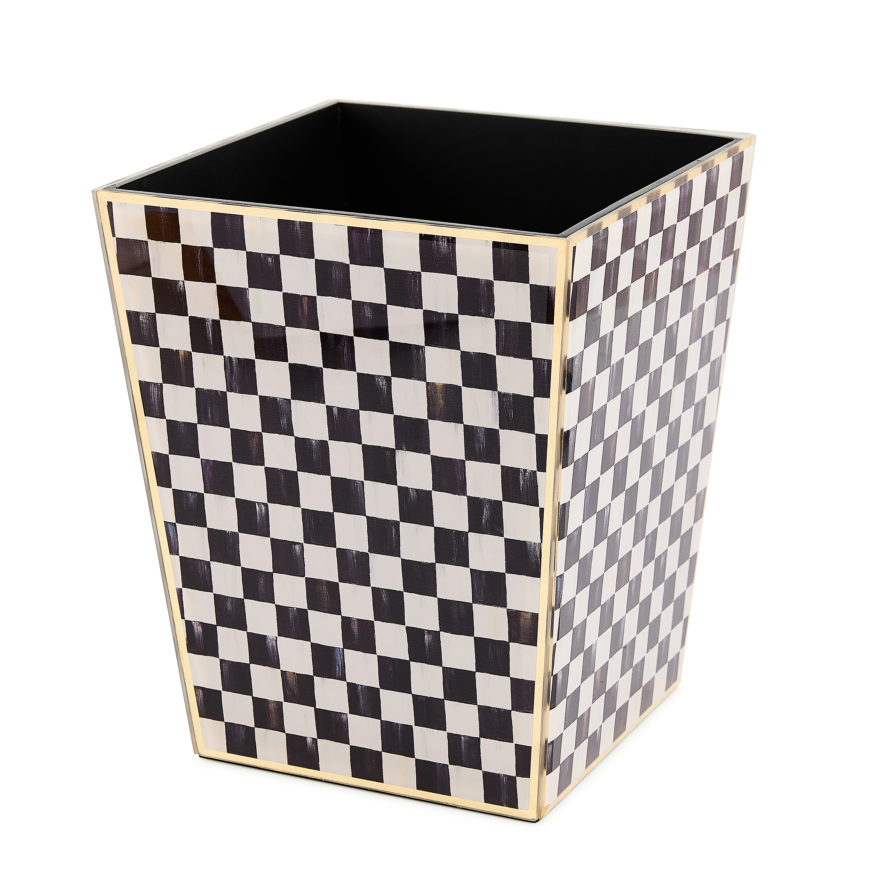 MacKenzie-Childs Courtly Check Waste Bin - Thumbnail 4