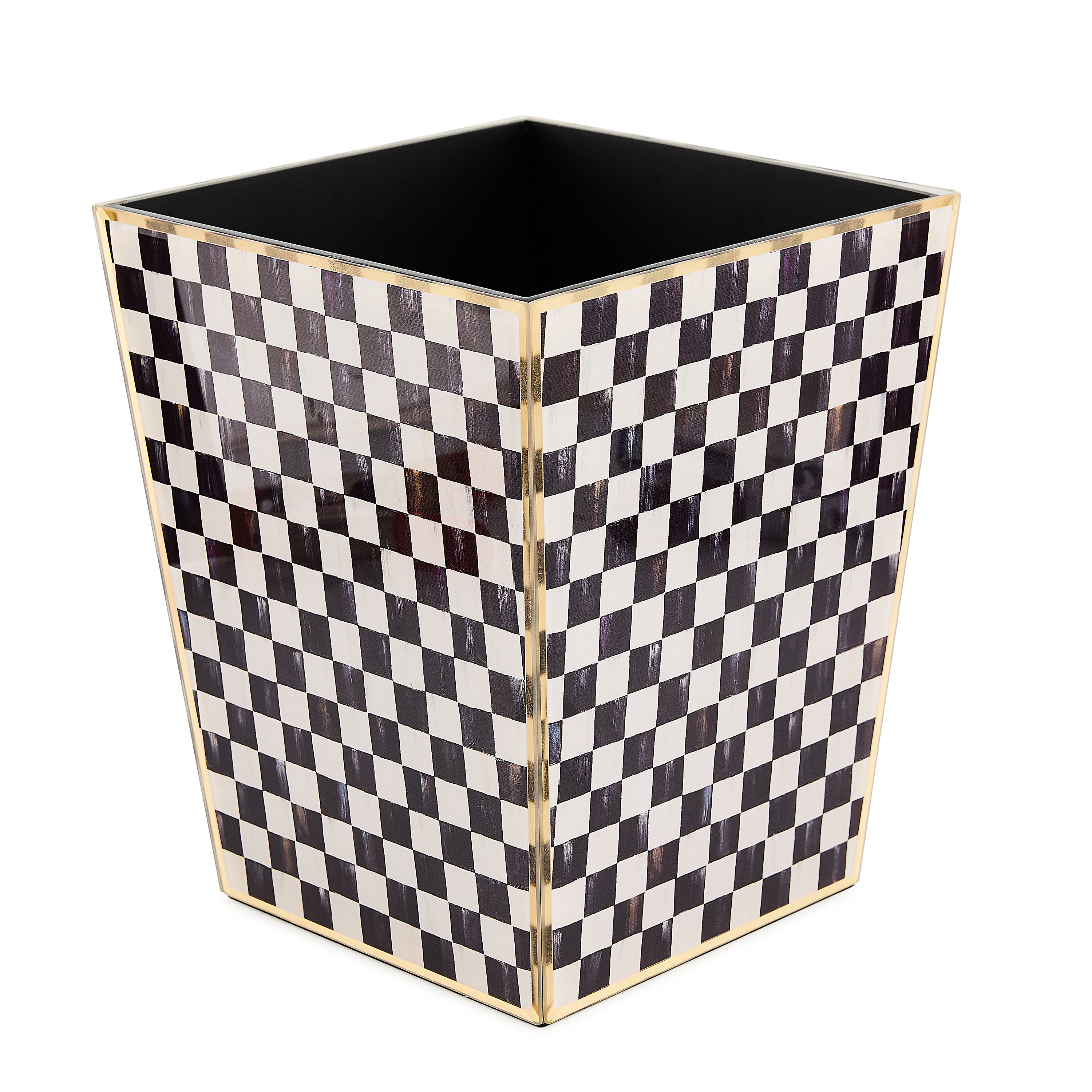 MacKenzie-Childs Courtly Check Waste Bin - Thumbnail 2