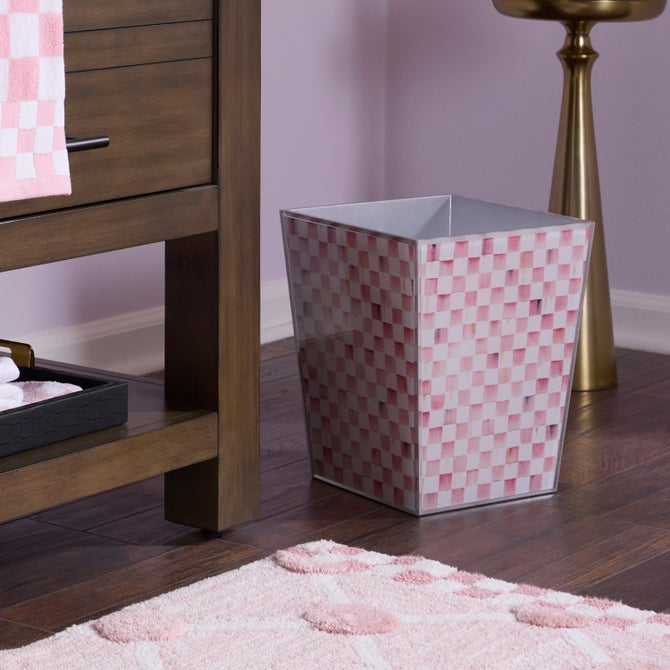 Rosy Check Glass Bath Collection image number 5