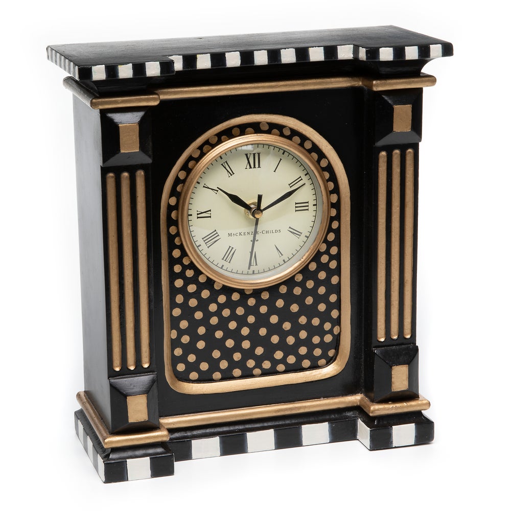 Courtly Check Mantel Clock mackenzie-childs Panama imagen 1