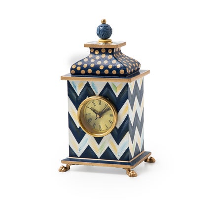 Sterling Check Desk Clock