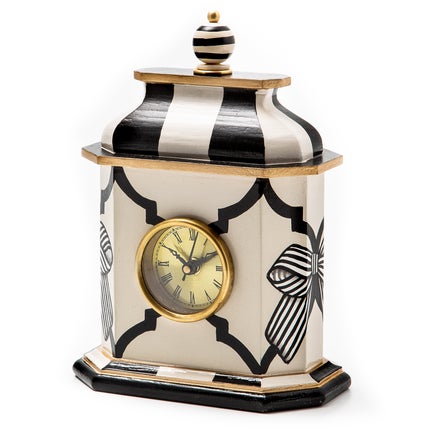 Pretty as a Bow Desk Clock