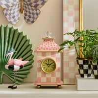 Rosy Check Desk Clock