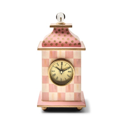 Rosy Check Desk Clock