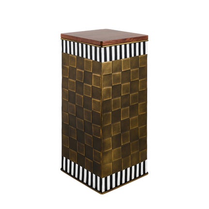 Courtly Stripe Tall Storage Bin