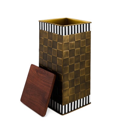 Courtly Stripe Tall Storage Bin