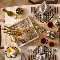 Mocha Tartan Serving Tray