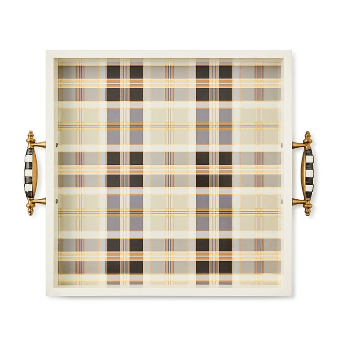 Mocha Tartan Serving Tray image number 3