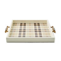 Mocha Tartan Serving Tray