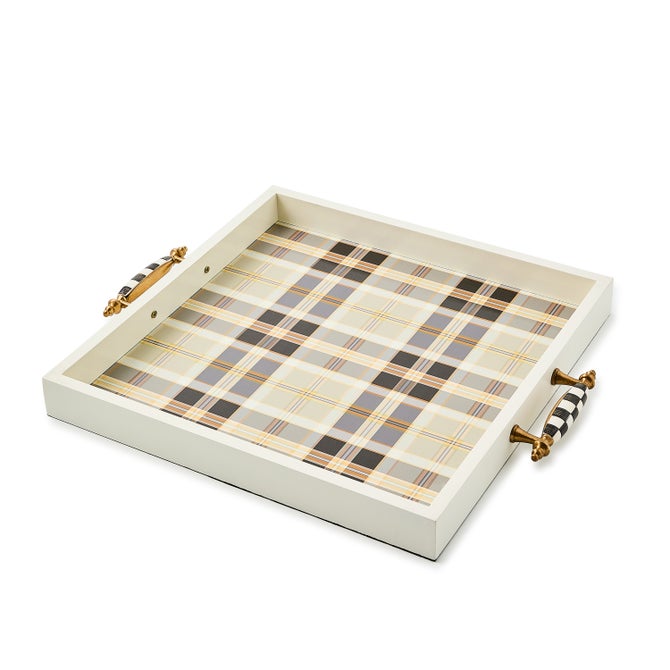 Mocha Tartan Serving Tray image number 0