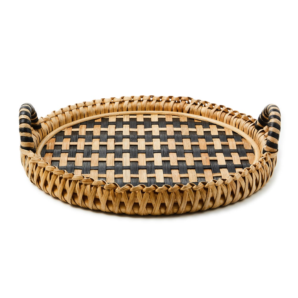 Lanai Round Serving Tray mackenzie-childs Panama imagen 1 Lanai Round Serving Tray mackenzie-childs Panama imagen 1
