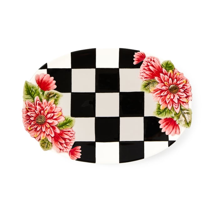 Courtly Check Floral Trinket Dish image number 0