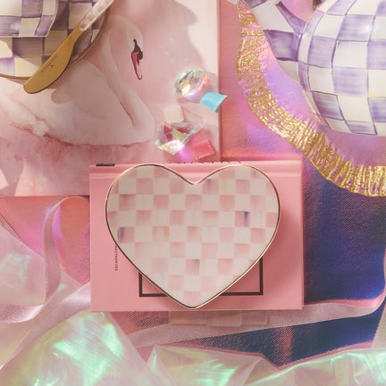 Rosy Heart Trinket Dishes, Set of 2