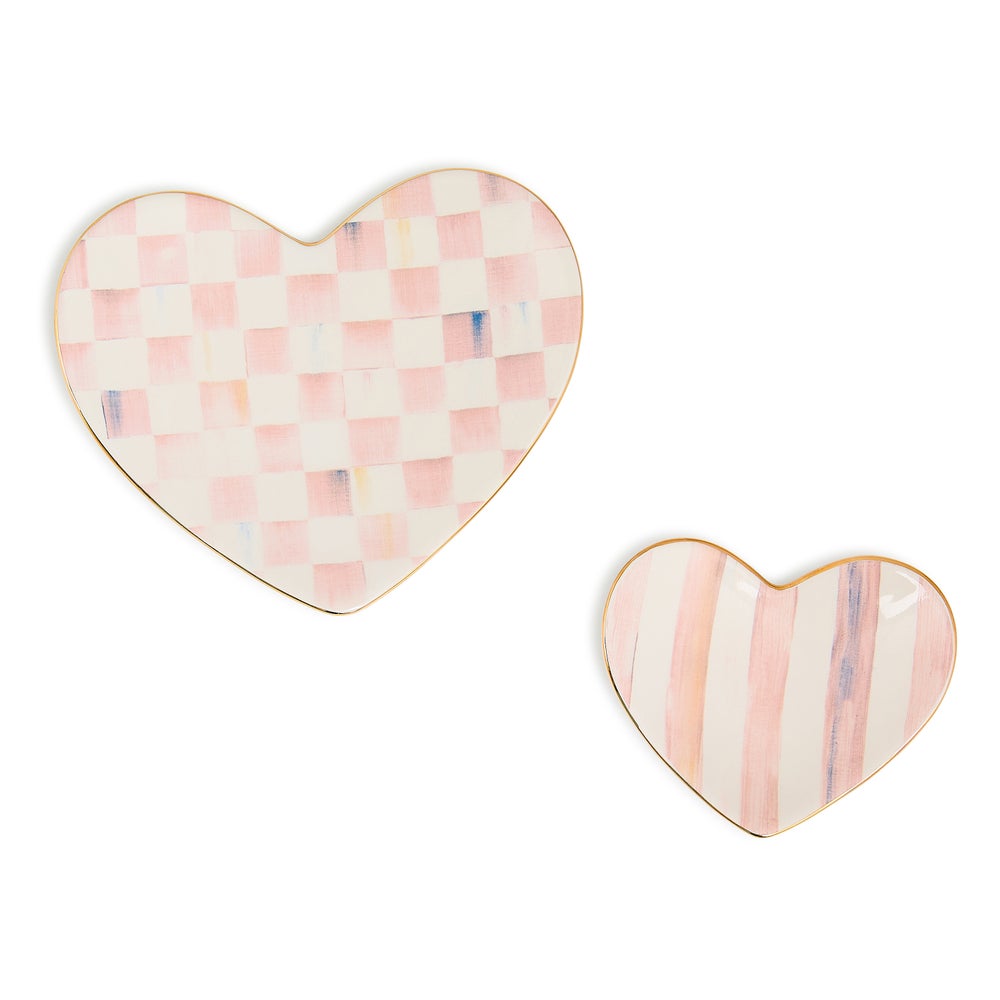 Rosy Heart Trinket Dishes, Set of 2 mackenzie-childs Panama imagen 1