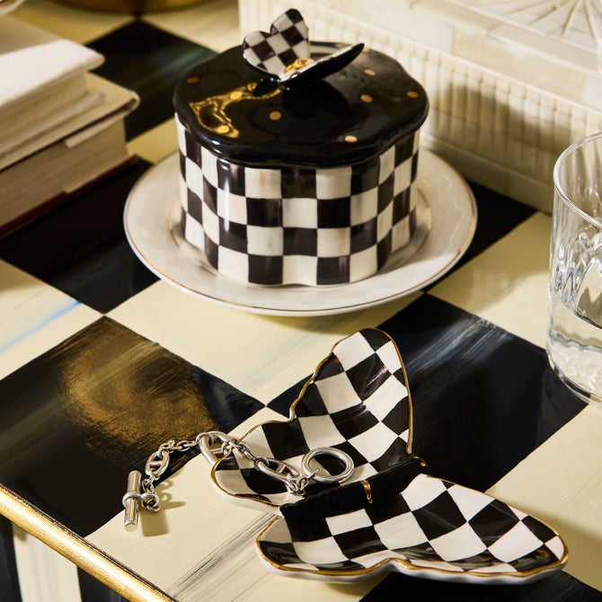 Courtly Butterfly Trinket Dishes, Set of 2 image number 1