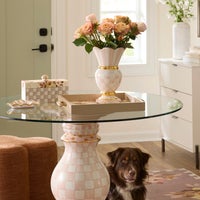 Wild Rose White Serving Tray