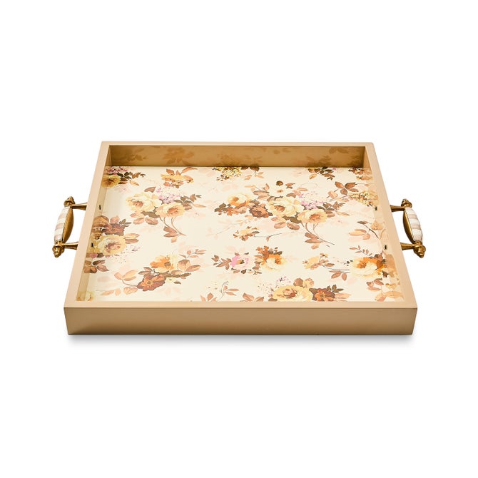 Wild Rose White Serving Tray image number 0