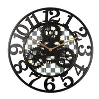 Courtly Check Small Farmhouse Wall Clock