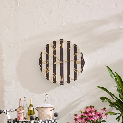 Courtly Stripe Wall Clock