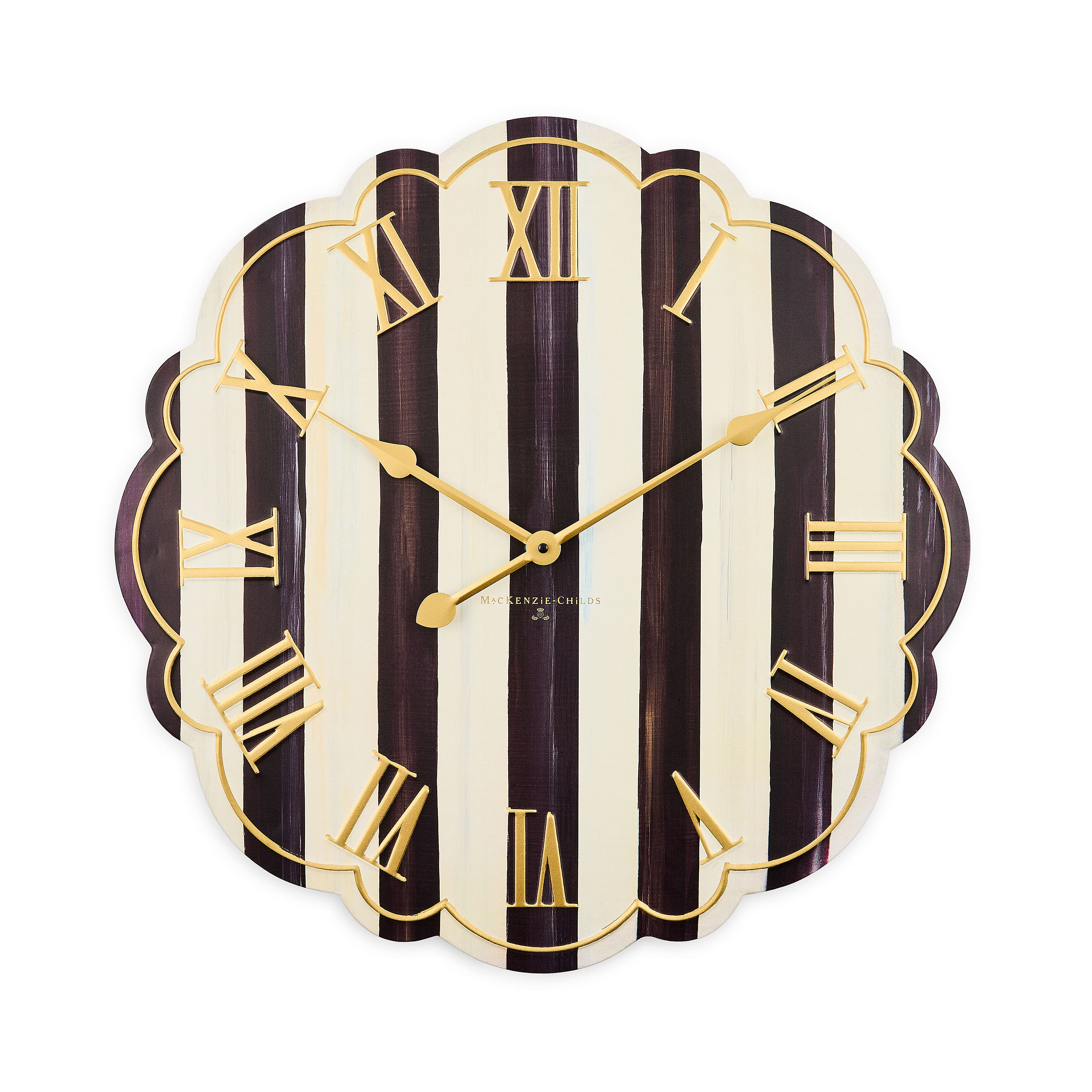 Courtly Stripe Wall Clock