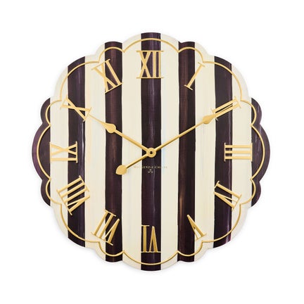 Courtly Stripe Wall Clock