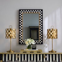 Golden Check Table Lamp