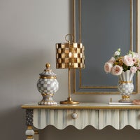 Golden Check Table Lamp
