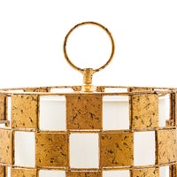 Golden Check Table Lamp