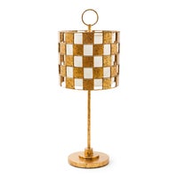 Golden Check Table Lamp