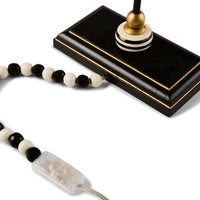 Black and White Library Lamp