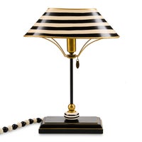 Black and White Library Lamp