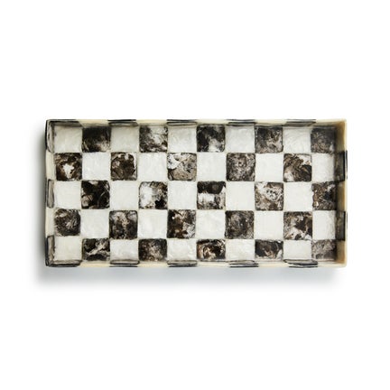 Courtly Check Capiz Vanity Tray
