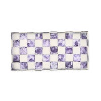 Violet Check Capiz Vanity Tray