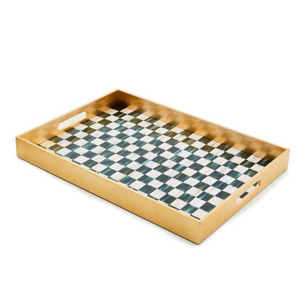 Courtly Check Lacquer Tray