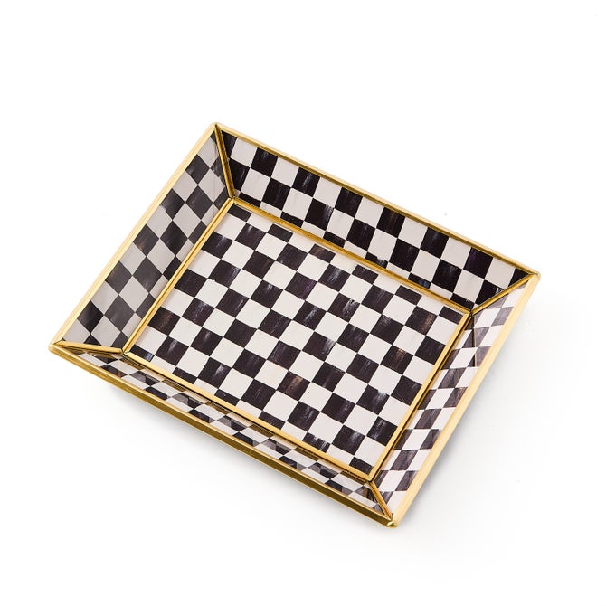 Courtly Check Small Glass Tray image number 2