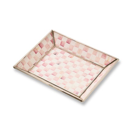 Rosy Check Small Glass Tray