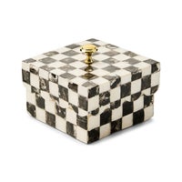 Courtly Check Capiz Scalloped Box