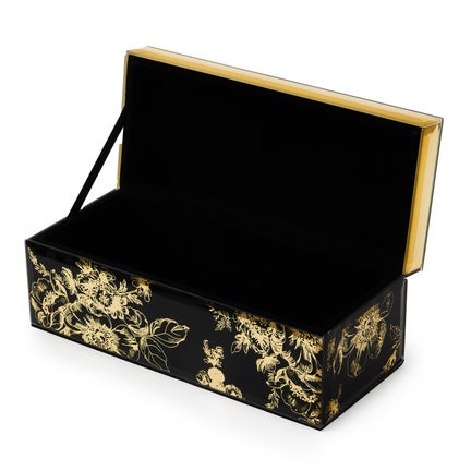 Twilight Toile Decorative Box with Gold Hinged Lid