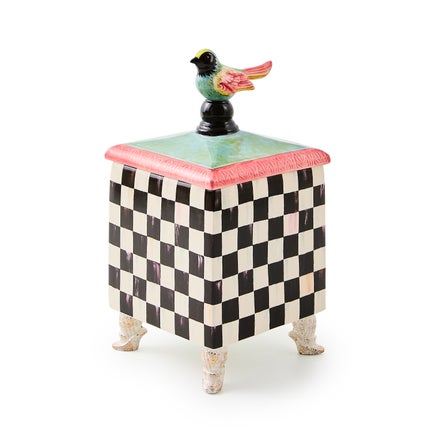 Courtly Check Birdy Trinket Box