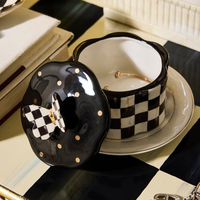 Courtly Check Butterfly Trinket Box image number 4