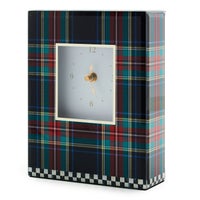 Tartan Black Carriage Clock