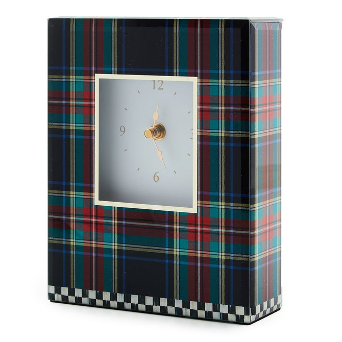 Tartan Black Carriage Clock image number 1