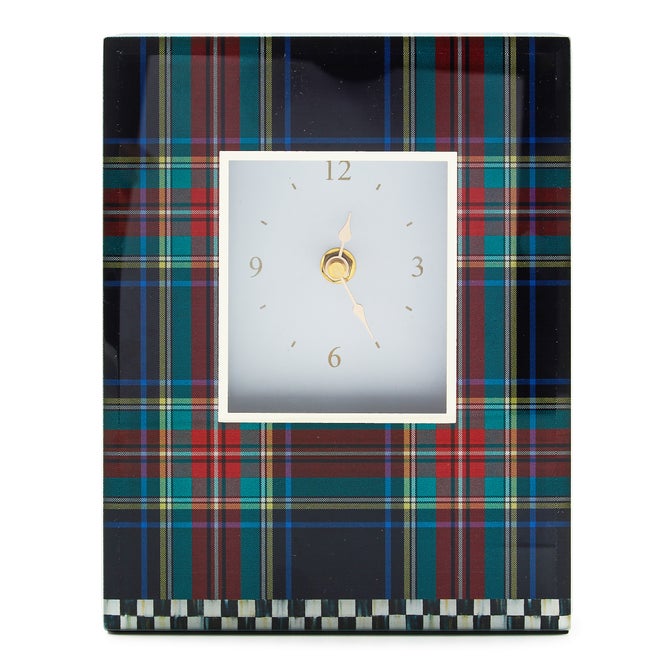Tartan Black Carriage Clock image number 0